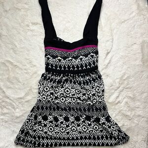 Geometric Babydoll top